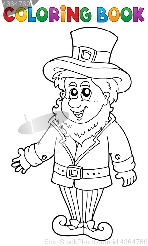 Image of Coloring book leprechaun 1