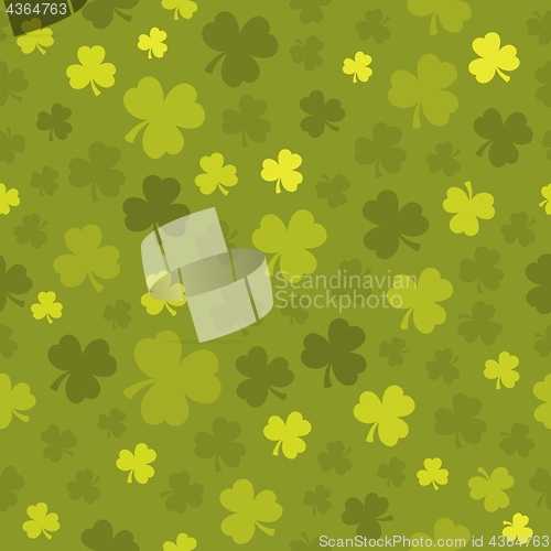 Image of Three leaf clover seamless background 3