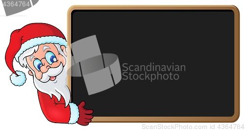 Image of Santa Claus with blackboard theme 1
