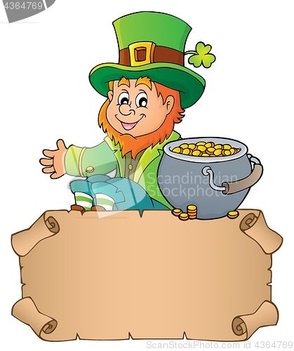 Image of Small parchment with leprechaun theme 3