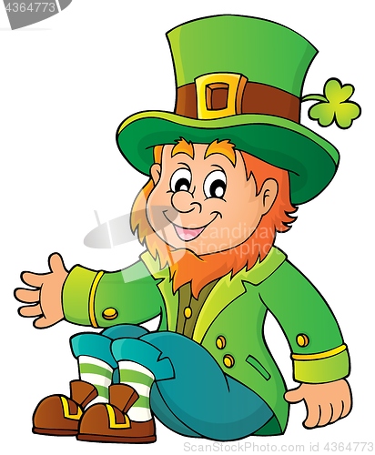 Image of Sitting leprechaun theme image 1