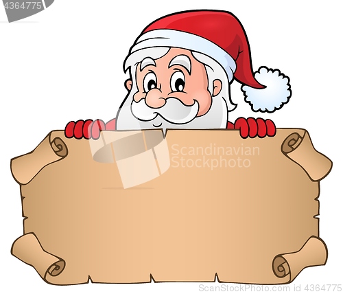 Image of Lurking Santa Claus holding parchment 1