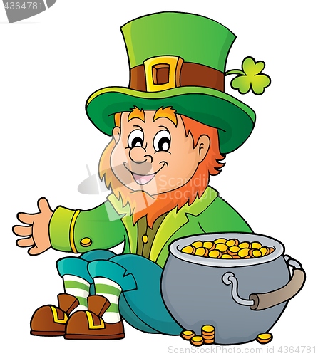 Image of Sitting leprechaun theme image 4