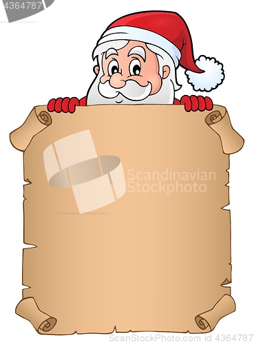 Image of Lurking Santa Claus holding parchment 2