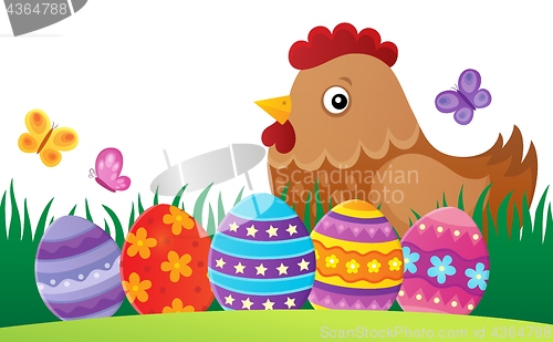 Image of Easter hen theme image 2