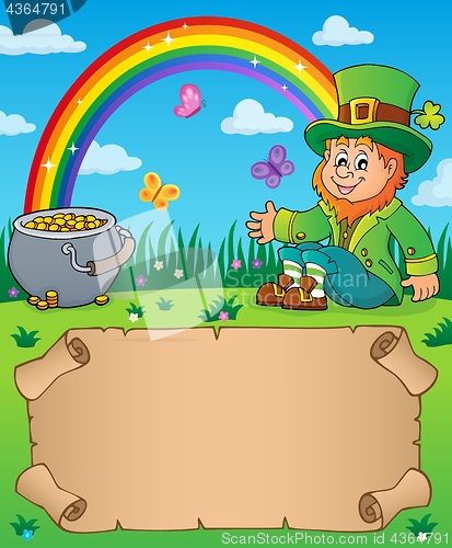 Image of Small parchment with leprechaun theme 2