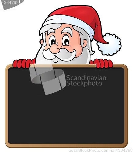 Image of Santa Claus with blackboard theme 2