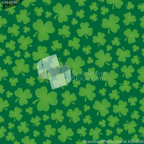 Image of Three leaf clover seamless background 6