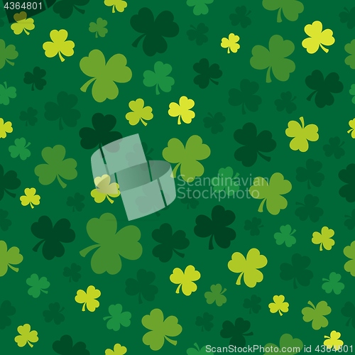 Image of Three leaf clover seamless background 4