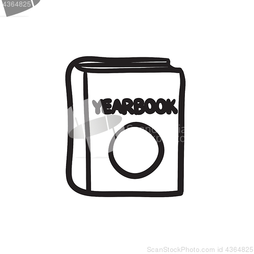 Image of Yearbook sketch icon.