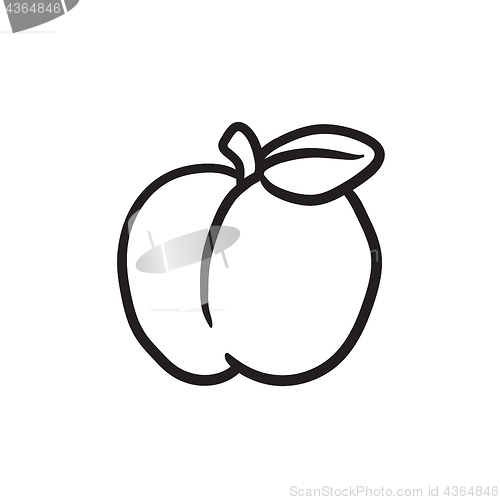 Image of Apple sketch icon.