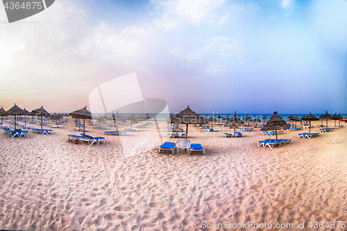Image of sunny tunisian beach