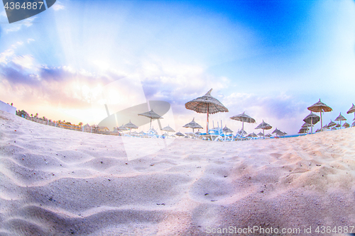 Image of sunny tunisian beach