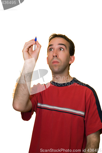 Image of Man Writing Your Text