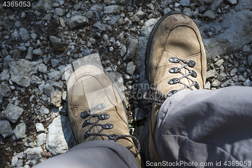 Image of Brown hiking shoes