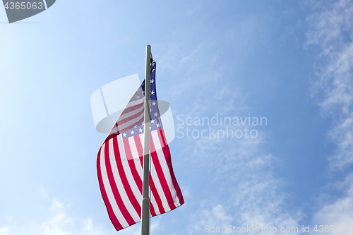 Image of Flag of United States on a flagpole