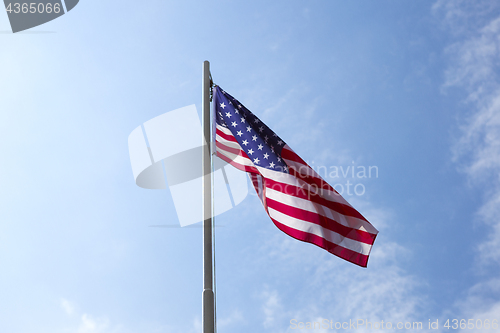 Image of Flag of United States on a flagpole
