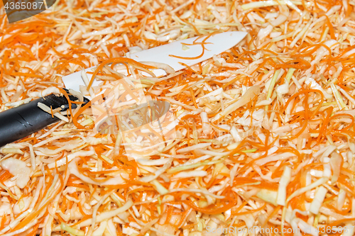 Image of Preparing homemade sauerkraut