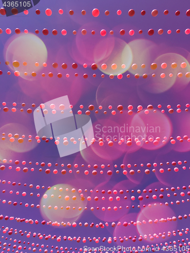 Image of Purple sky background with balloon decorations and bokeh lights