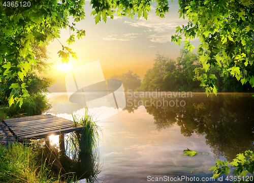 Image of Pier on river