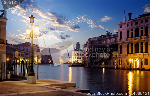 Image of Sunset over grand canal