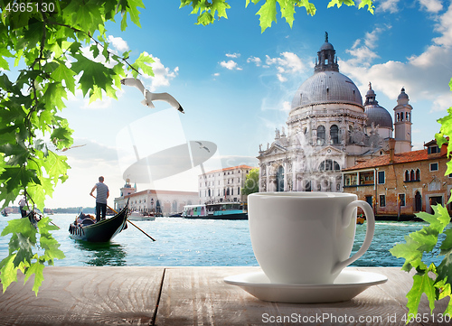 Image of A cup of coffee in Venice