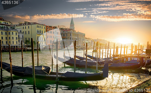 Image of Gondolas and architecture