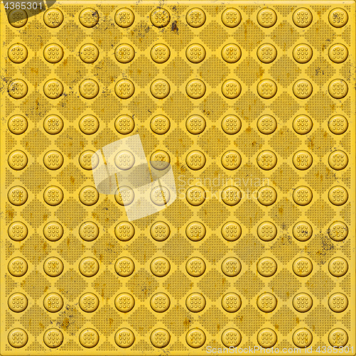 Image of a typical tactile walk way texture for blind people