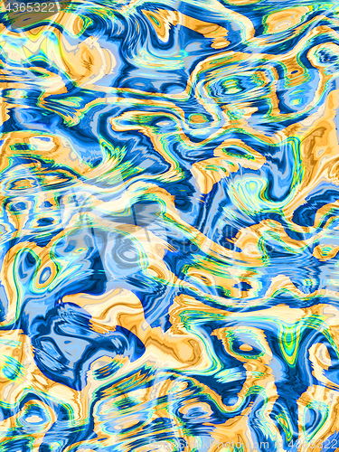 Image of abstract wild orange and blue background