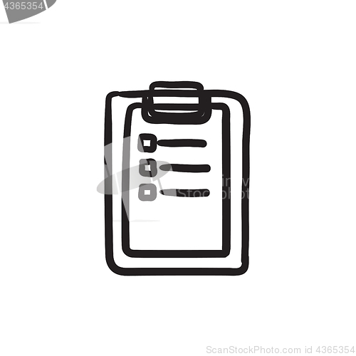 Image of Medical report sketch icon.