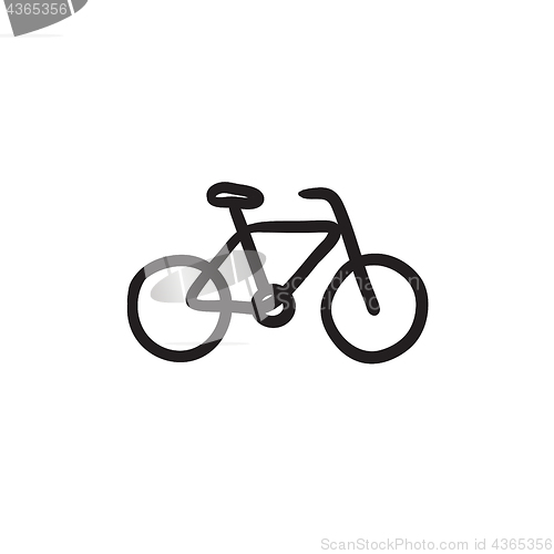 Image of Bicycle sketch icon.