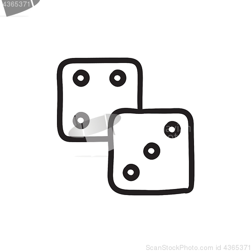 Image of Dices sketch icon.