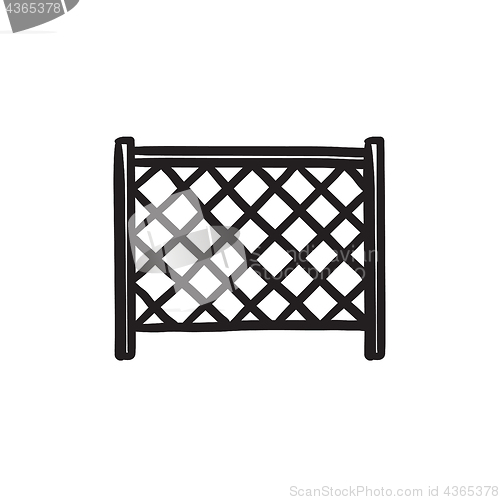 Image of Sports nets sketch icon.