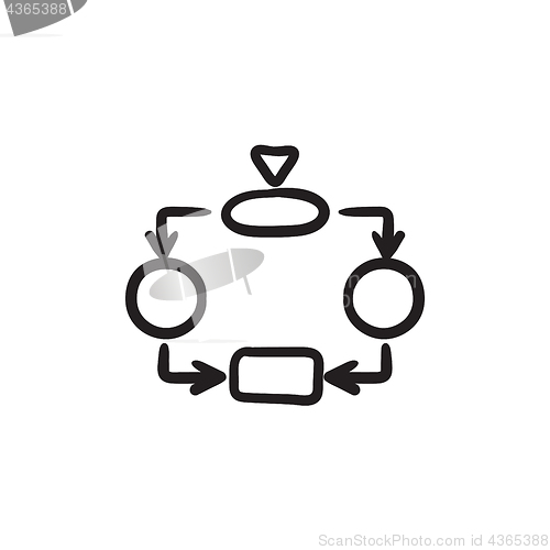 Image of System parts sketch icon.