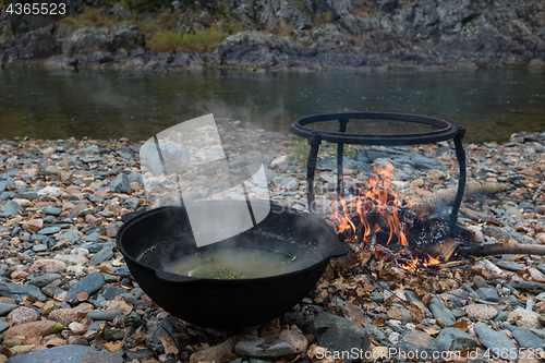 Image of delicious fresh-soup from fish