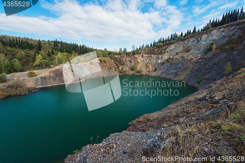 Image of Blue lake in Altai