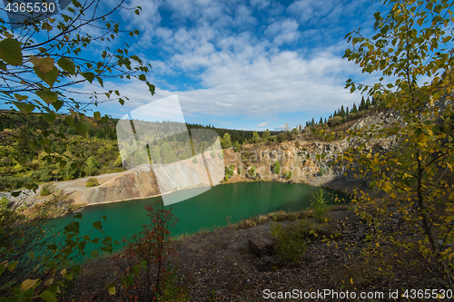 Image of Blue lake in Altai