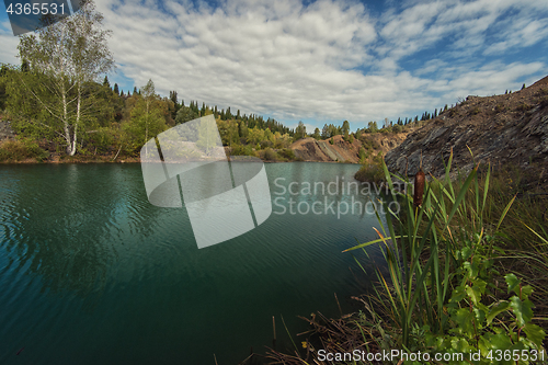 Image of Blue lake in Altai