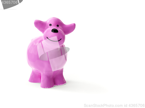 Image of a sweet little pink ceramic sheep 