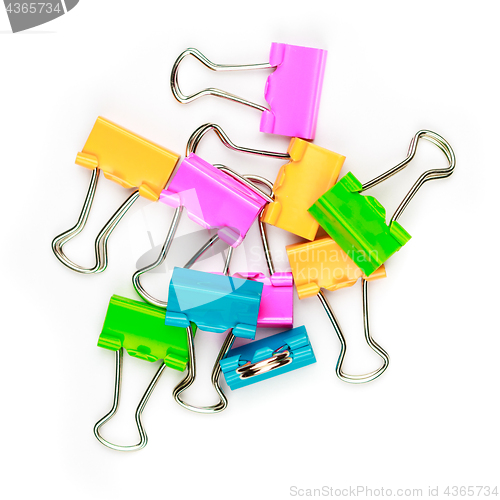 Image of Colorful paper clips