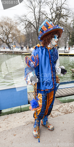 Image of Disguised Person - Annecy Venetian Carnival 2013