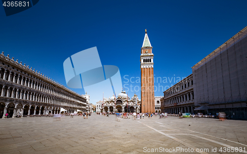 Image of Saint Mark Square in the square in Venice, Veneto, Italy.