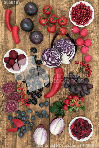 Image of Healthy Food High in Anthocyanins