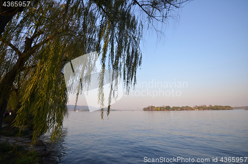 Image of Landscape of West lake in Hangzhou, China