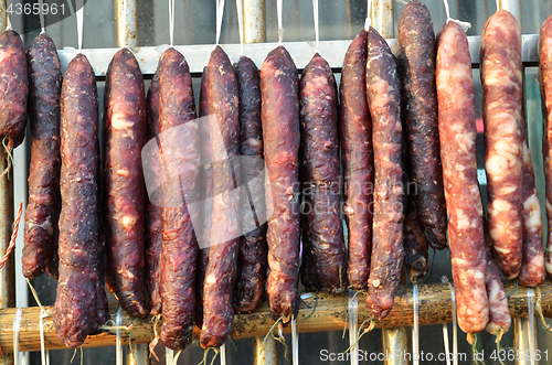 Image of Fresh and dried Chinese sausages