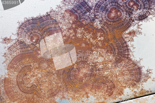 Image of Surface texture of rusty metal. Abstract background