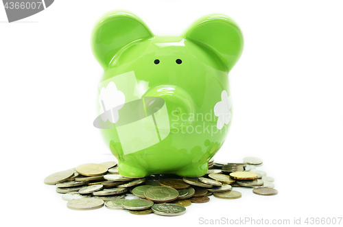 Image of Piggy bank and money