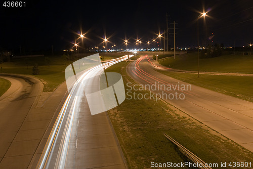 Image of Traffic at night
