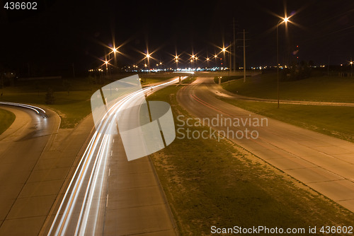 Image of Busy Traffic at Night