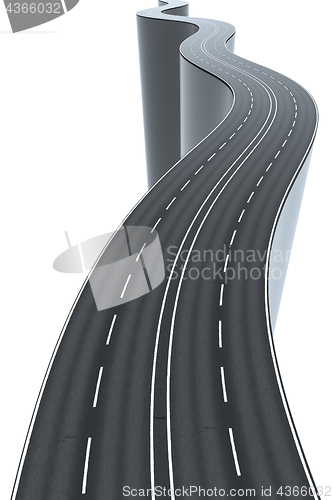 Image of a winding road high and risky